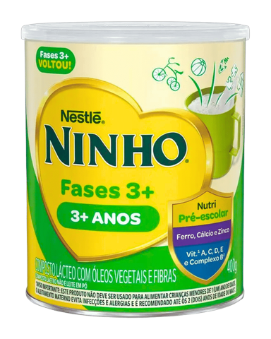 Composto Lácteo Nestlé Ninho Fases 3+ Lata de 800gr