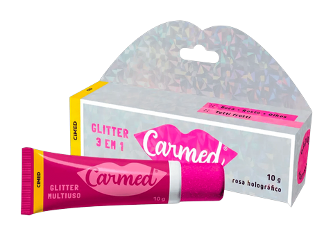 Carmed Glitter 3 em 1 Boca, Rosto e Olhos10gr