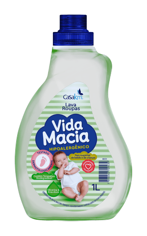 Lava Roupas Vida Macia Glicerina/Erva Doce 1L