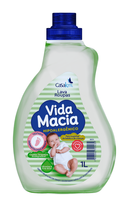 Lava Roupas Vida Macia Glicerina/Erva Doce 1L