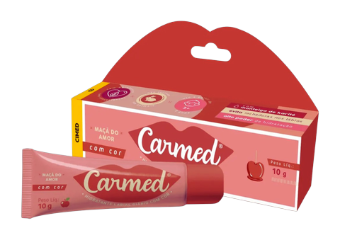 Carmed Maçã do Amor Com Cor 10gr