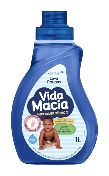 Lava Roupas Vida Macia Glicerina/Lavanda 1L