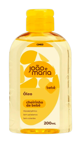 Óleo de Massagem Cheirinho de Bebê João e Maria 200gr