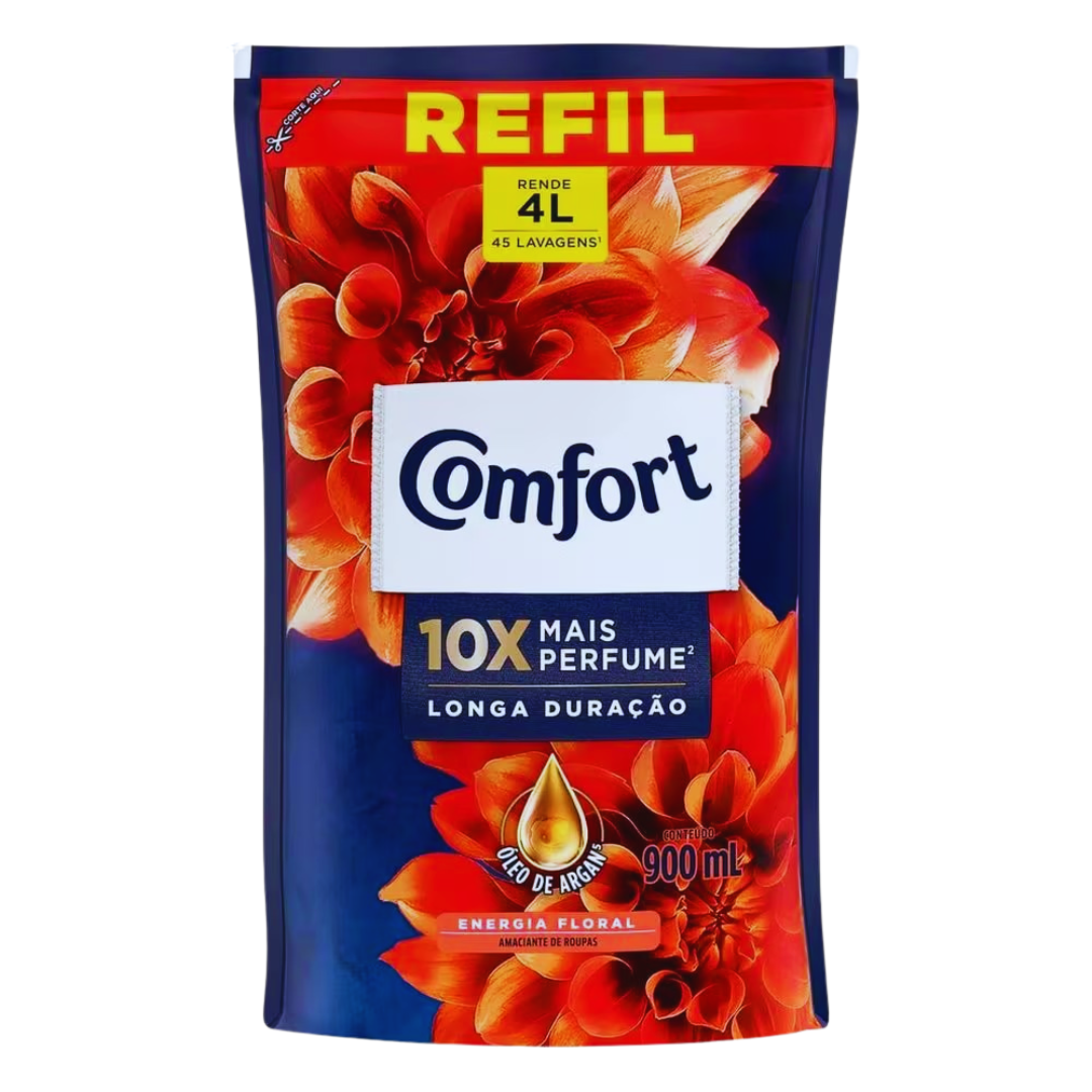 Amaciante Comfort Refil Energia Floral 900ml
