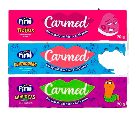 Creme Dental Carmed Fini C/3 Und de 70gr Cada
