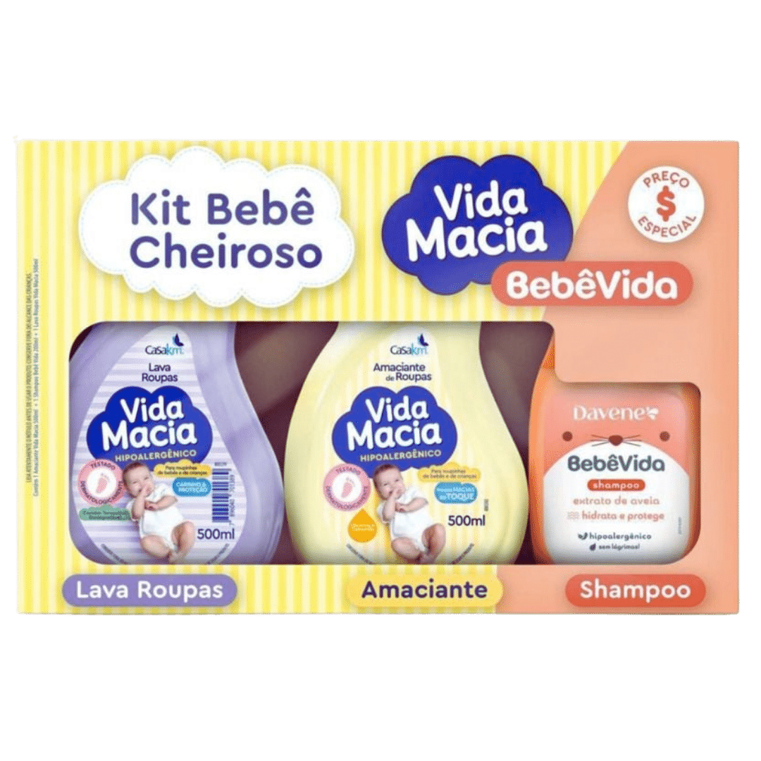 Kit Vida Macia Amac/LavRoup 500ml + Shampoo 200ml