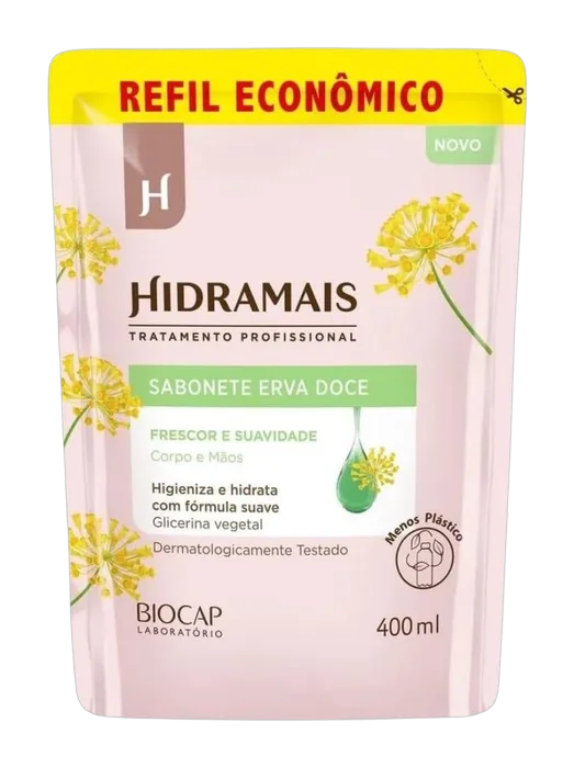 Sabonete Liquido Hidramais Refil Erva Doce 400ml