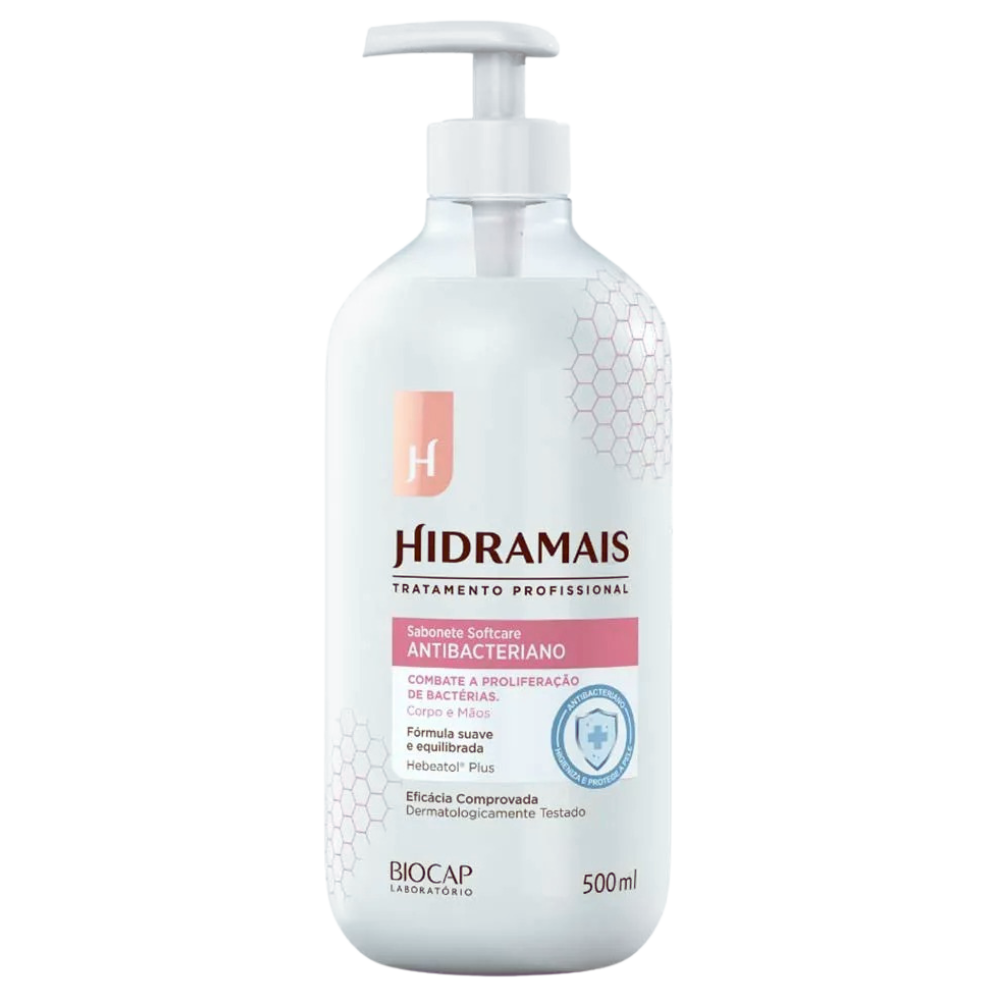 Sabonete Liquido Hidramais Softcare Antibacteriano 500ml
