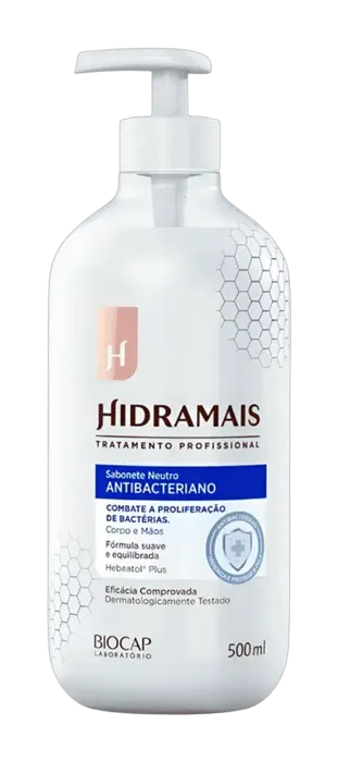 Sabonete Liquido Hidramais Neutro Antibacteriano 500ml