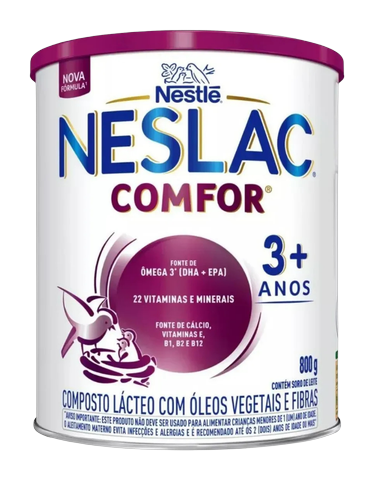 Composto Lácteo Nestlé Neslac Comfor 3+ 800g