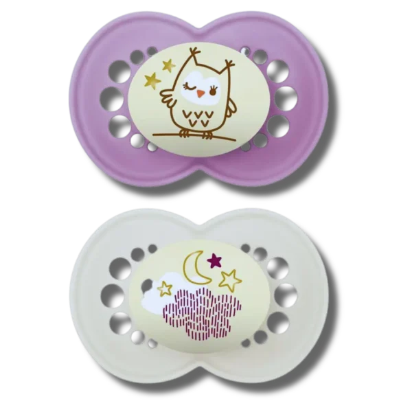 Chupeta MAM Night & Day Girls +6 Meses Com 2 Unidades