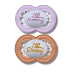 Chupeta MAM Mom & Dad Girls +6 Meses Com 2 Unidades
