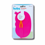 Kit Refeição Buba Rosa com divisória e colher - Imagem 2