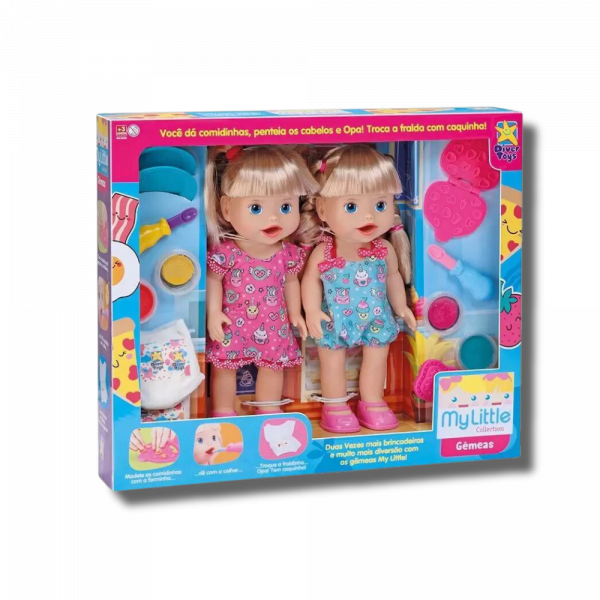 Boneca My Little Collection Gêmeas Diver Toys
