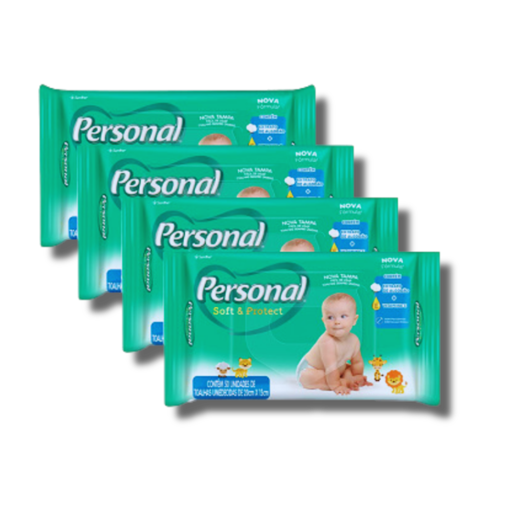 Fralda Personal Soft e Protect Tamanho P 50 Unidades Peso Indicado