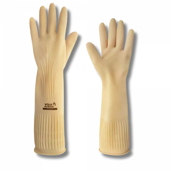 Luva Látex Ranhurada Cano Longo Tam M