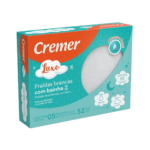 Fralda de Pano Luxo Branca com Bainha  Cremer com 5 unidades