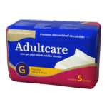 Protetor de Cama Adultcare Pacote com 5 Unidades