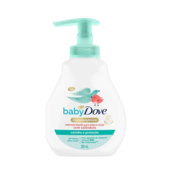 Sabonete Líquido da Cabeça aos Pés Hidratação Sensível Dove Baby 200ml