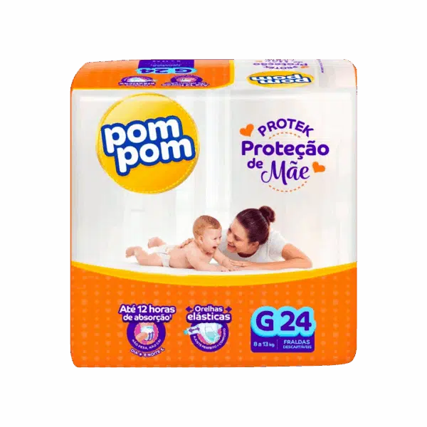Fralda PomPom Protek Proteção de Mãe
