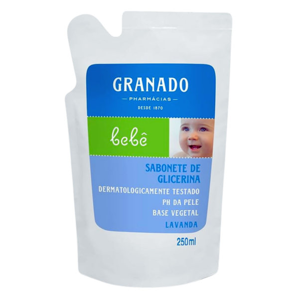 Refil Sabonete Líquido de Glicerina Granado Bebê Lavanda 250ml