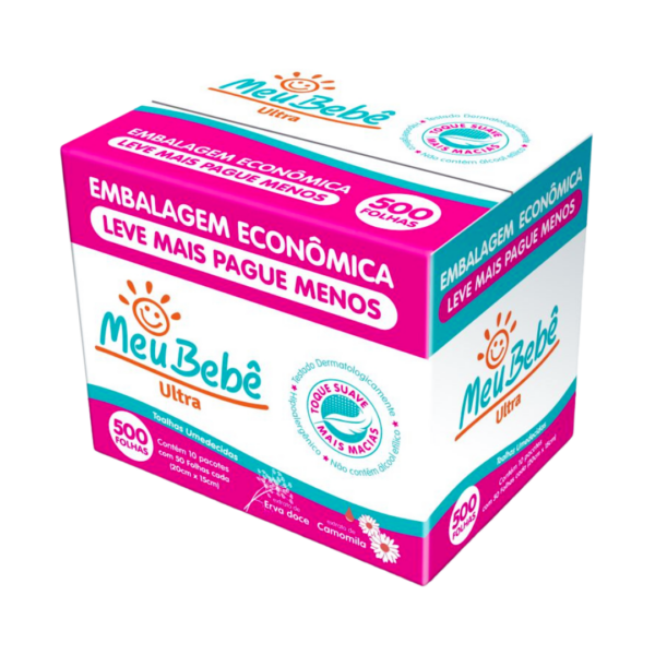 Toalha Umedecida Meu Bebe Ultra Caixa C/10 Pacotes