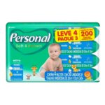 Toalha Umedecida Personal Soft & Protect C/4 Pacotes