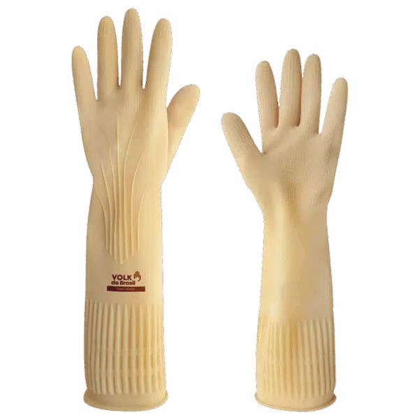 Luva Látex Ranhurada Cano Longo Tam P