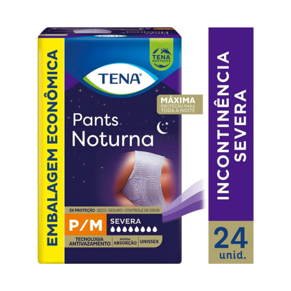 Roupa Íntima Tena Pants Noturna Pacote com 24 Unidades