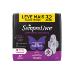 Absorvente Sempre Livre Adapt Noite e Dia Seca C/Abas Pacote C/32 Und