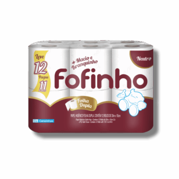 Papel Higiênico Fofinho Folha Dupla LV 12 PG 11