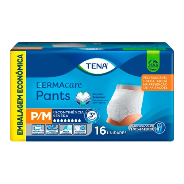Roupa Íntima Tena Pants Dermacare Pacote C/16 Und