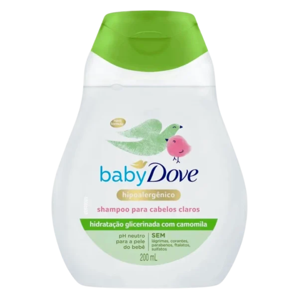 Shampoo Dove Baby Hidratação Enriquecida Cabelos Claros 200ml