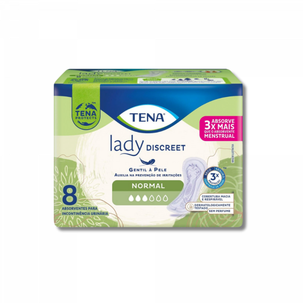 Absorvente Tena Lady Discreet Normal Pacote C/8 Unidades