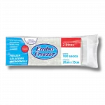 Saco Plástico Para Freezer e Microondas Embafreezer 2L Pacote C/100 Unidades