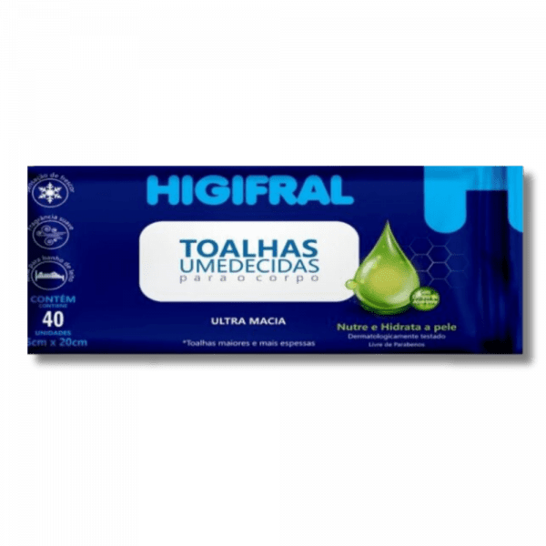 Toalha Umedecida Higifral C/40 Unidades