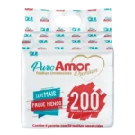 Toalha Umedecida Puro Amor Premium C/4 Pacotes