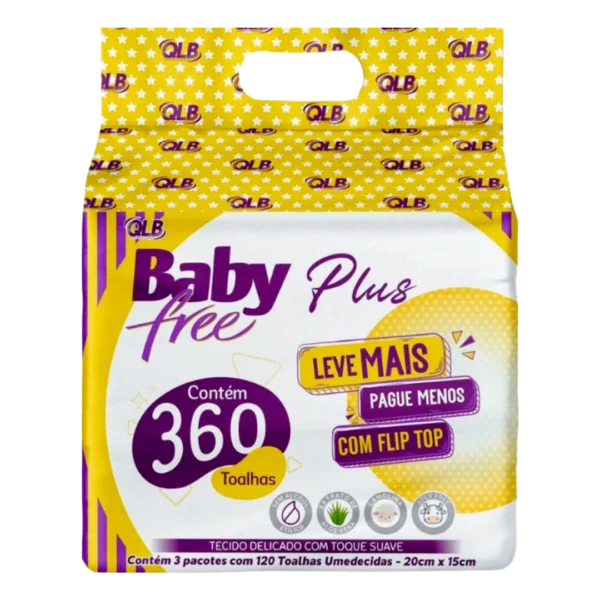 Toalha Umedecida Baby Free Plus LV+PG-