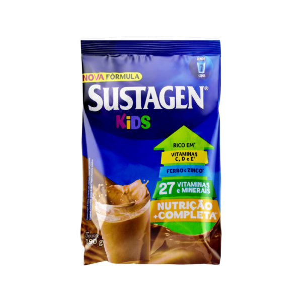 Complemento Alimentar Sustagen Kids Chocolate Sache Com 190gr