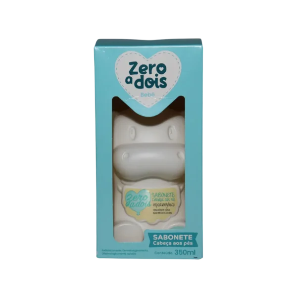 Sabonete Liquido Zero a Dois da Cabeça aos Pés 350ml