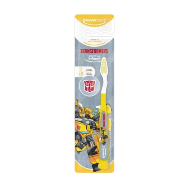 Escova Dental Infantil Powerdent Transformers C/ Ventosa