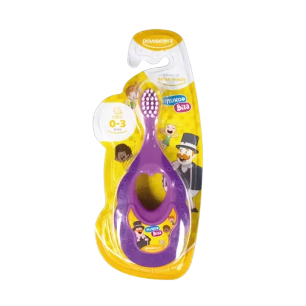 Escova de Dente Bebê Powerdent Mundo Bita Extra Macia