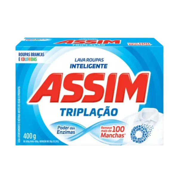 Lava Roupas em Pó Assim Triplação Inteligente 400g