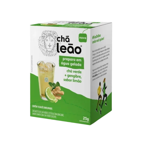Chá Leão Chá Verde com Gengibre e Limão 25g