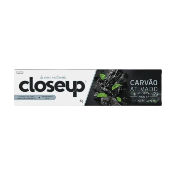 Creme Dental Closeup Carvão Ativado Menta 85g