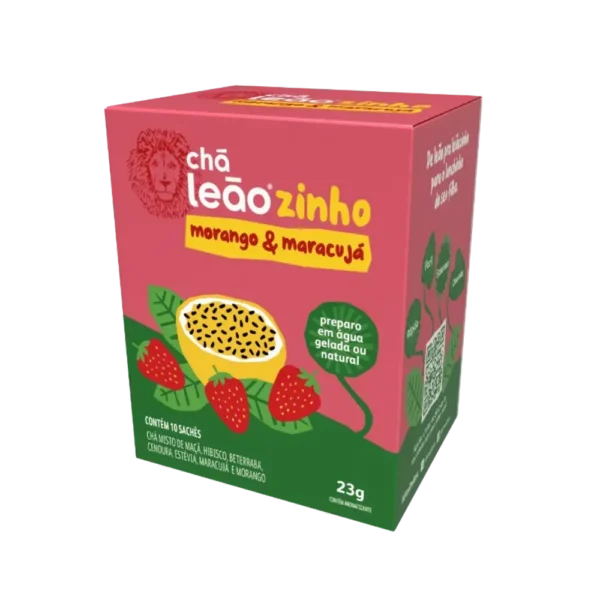 Chá Leãozinho Morango e Maracujá 23g