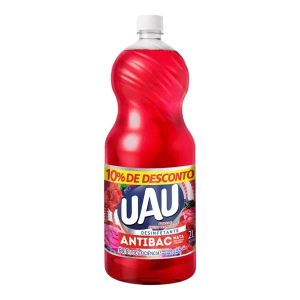 Desinfetante Antibac Uau Flores e Frutas Vermelhas 2L