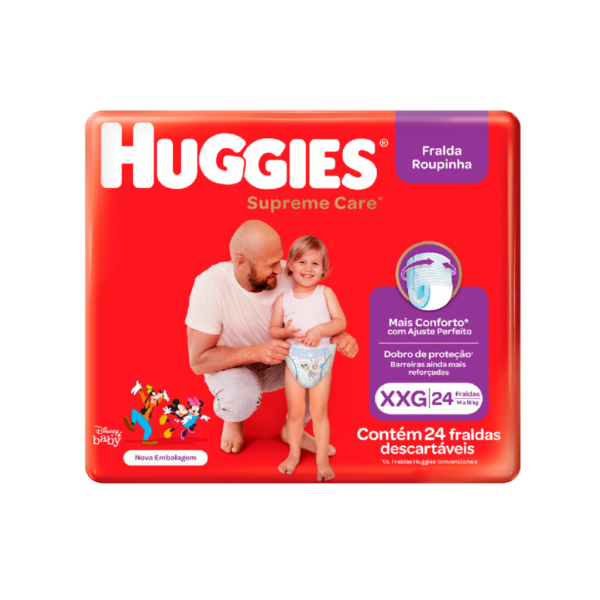 Fralda Huggies Roupinha Supreme Mega