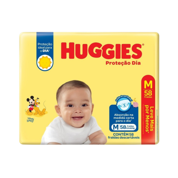 Fralda Huggies Proteção Dia Mega