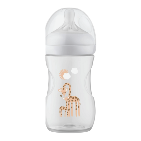 Mamadeira Philips Avent Pétala Antivazamento Transparente 1+ Meses 260ml